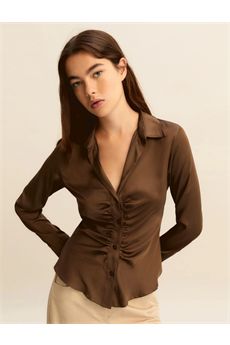 Camicia da donna di colore kaki Emme | EMMCALESSE004