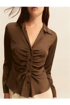 Camicia da donna di colore kaki Emme | EMMCALESSE004