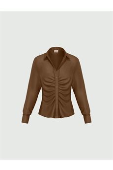 Camicia da donna di colore kaki Emme | EMMCALESSE004