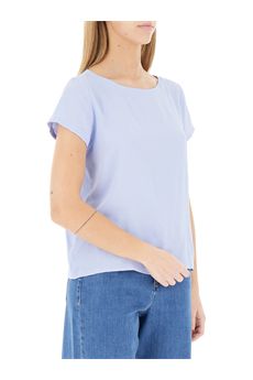Blusa da donna di colore celeste Emme | EMMCARTONE003