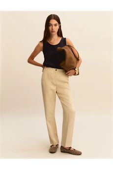 Pantaloni da donna di colore beige