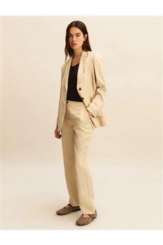 Pantaloni da donna di colore beige Emme | EMMCHARME2005