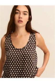 Top da donna di colore kaki Emme | EMMCRESTA008