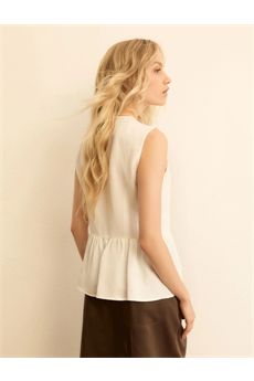 Top da donna di colore bianco Emme | EMMELMO001