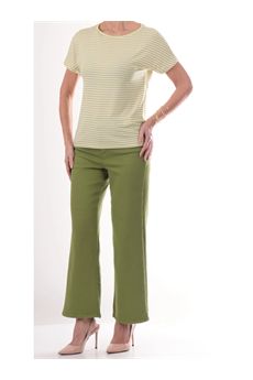 T-shirt da donna di colore bianco e verde Emme | EMMFERVIDA001