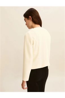 Giacca da donna di colore bianco lana Emme | EMMMOLI001