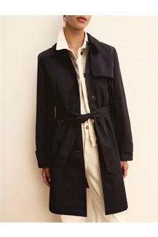Trench da donna di colore blu Emme | EMMOPERA008