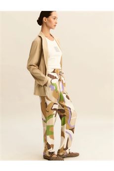 Pantaloni da donna di colore sabbia Emme | EMMOSSO001