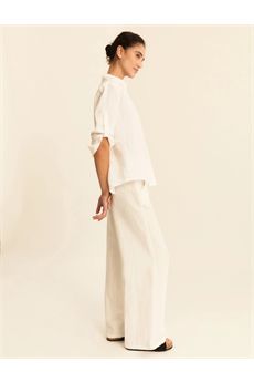 Pantraloni da donna di colore bianco Emme | EMMPERA001