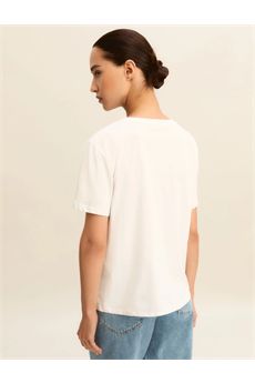 T-shirt da donna di colore bianco e blu Emme | EMMRACCONTO003