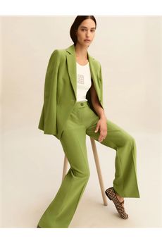 Pantaloni da donna di colore verde Emme | EMMROMANA2004