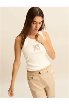 Canotta da donna di colore testa di moro