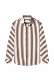 Camicia da uomo di colore marrone