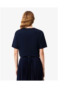 t_shirt da donna di colore blu navy Lacoste | TF7215166