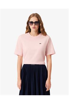 T-shirt da donna di colore rosa chiaro Lacoste | TF7215ADY