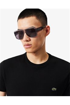 T-shirt da uomo di colore nero Lacoste | TH6709031