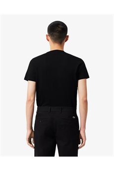 T-shirt da uomo di colore nero Lacoste | TH6709031
