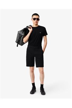 T-shirt da uomo di colore nero Lacoste | TH6709031
