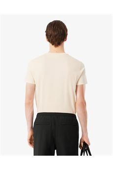 T-shirt da uomo di colore beige Lacoste | TH6709056