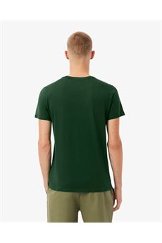 T-shirt da uomo di colore verde militare Lacoste | TH6709132