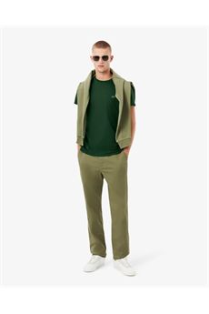T-shirt da uomo di colore verde militare Lacoste | TH6709132
