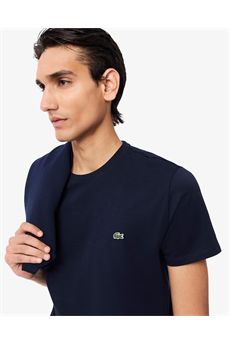 T-shirt da uomo di colore blu navy Lacoste | TH6709166