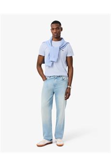 T-shirt da uomo di colore Blu Chiaro Lacoste | TH6709J2G