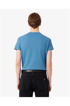 T-shirt da uomo di colore Bleu Lacoste | TH6709JBK
