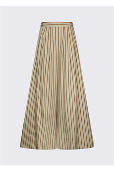 Pantaloni da donna di colore verde a righe Liu Jo Black | CA6089T553AP9641