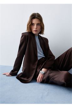 Blazer da donna di colore marrone Liu Jo Black | CA6146T450AP9576