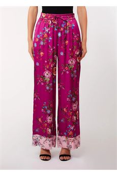 Pantaloni da donna floreali Liu Jo Black | CA6206TS562P9667