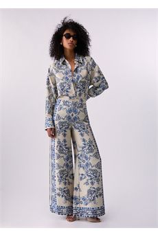 Camicia da donna di colore bianco e blu Liu Jo Black | CA6229TS555P9652