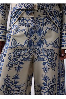 Pantaloni da donna di colore bianco e blu Liu Jo Black | CA6230TS555P9652