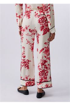 Pantaloni da donna di colore rosso e bianco Liu Jo Black | CA6254TS061P9626