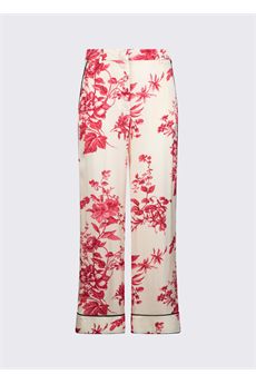 Pantaloni da donna di colore rosso e bianco Liu Jo Black | CA6254TS061P9626