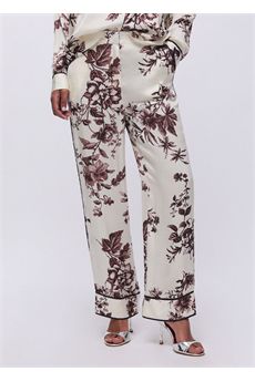 Pantaloni da donna floreale Liu Jo Black | CA6254TS061P9654