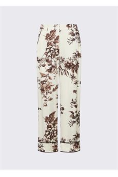 Pantaloni da donna floreale Liu Jo Black | CA6254TS061P9654