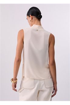 Top da donna di colore vaniglia Liu Jo Black | CA6284T2578P9644