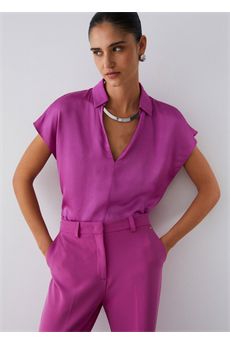 Blusa da donna di colore orchidea Liu Jo Black | CA6288T2571P9632