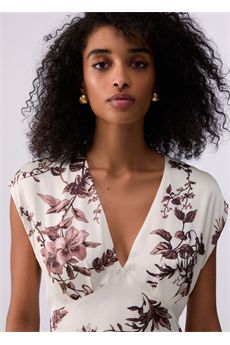 Abito da donna di colore bianco e marrone Liu Jo Black | CA6298TS061P9654