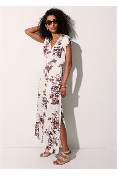 Abito da donna di colore bianco e marrone Liu Jo Black | CA6298TS061P9654