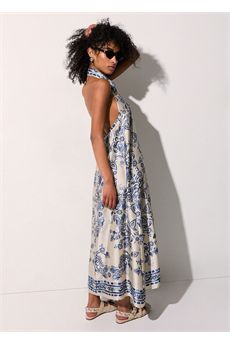 Abito da donna di colore bianco e blu Liu Jo Black | CA6332TS555P9652