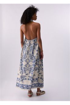 Abito da donna di colore bianco e blu Liu Jo Black | CA6332TS555P9652