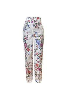 Pantaloni da donna floreale Liu Jo Black | CA6358T589AP9669