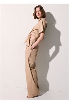 Pantalone da donna di colore cappuccino Liu Jo Black | CA6364T297AP9574