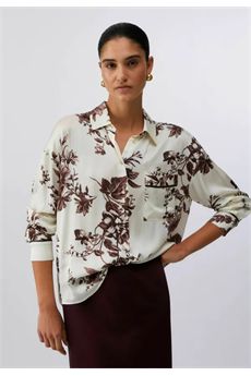 Camicia da donna di colore beige Liu Jo Black | CA6366TS061P9654