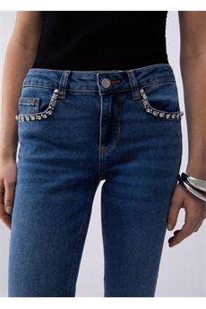 Jeans da donna in denim blu scuro Liu.Jo Denim | UA6006D031078800