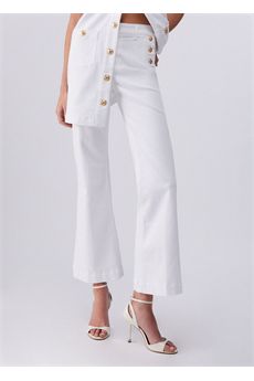 Pantaloni da donna di colore bianco Liu.Jo Denim | UA6162T456A11111