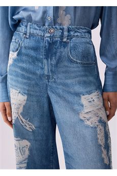 Pantaloni da donna di colore denim blu Liu.Jo Denim | UA6312T595879044