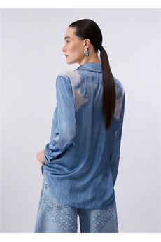 Camicia da donna in denim blu Liu.Jo Denim | UA6343T595879044